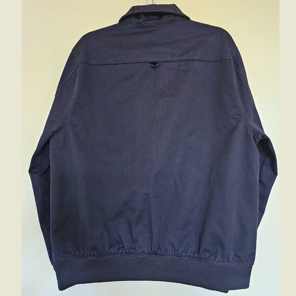 Five Four Lennox Lightweight Zip Up Jacket, L, Navy w/Burgundy Lining - Picture 3 of 8